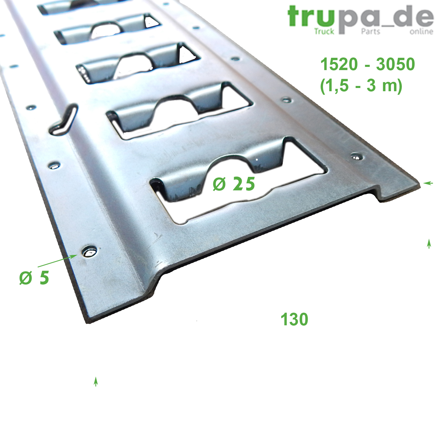 4x Endbeschlag Endfitting für Kombi-Zurrschiene Anker-Kombi-Zurrschiene 1500 daN 